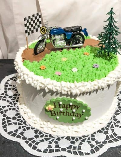 Eistorte Motorrad